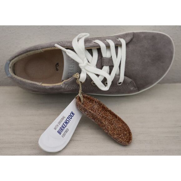 Birkenstock 0448391 Kids Sz EUR 32 US 1 Gray Suede Arran Sneakers Shoes - Picture 7 of 13